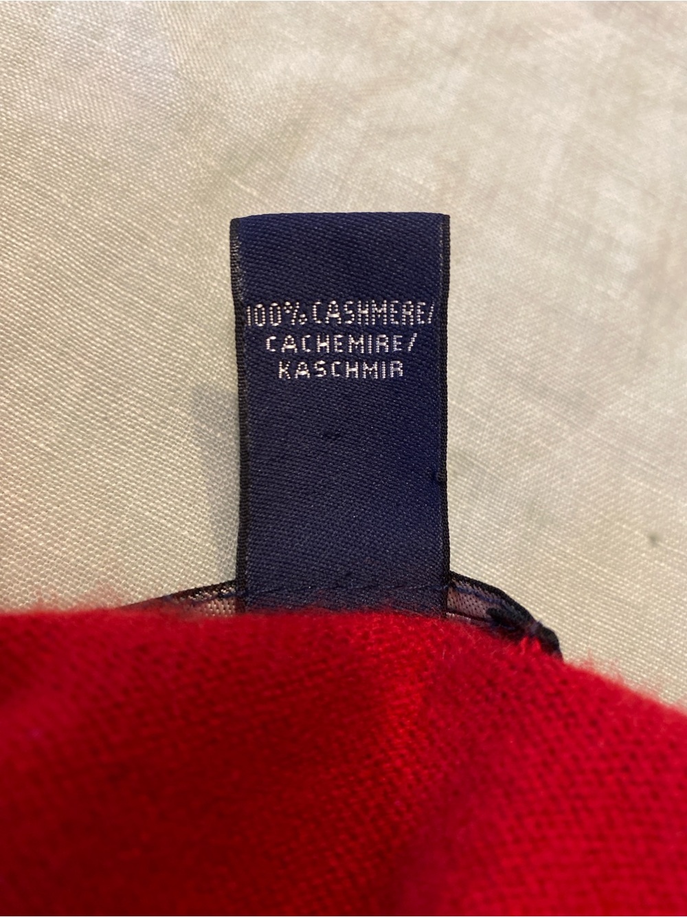 Lands' End red 100% cashmere short sleeve knit crewneck sweater - Picture 11 of 12